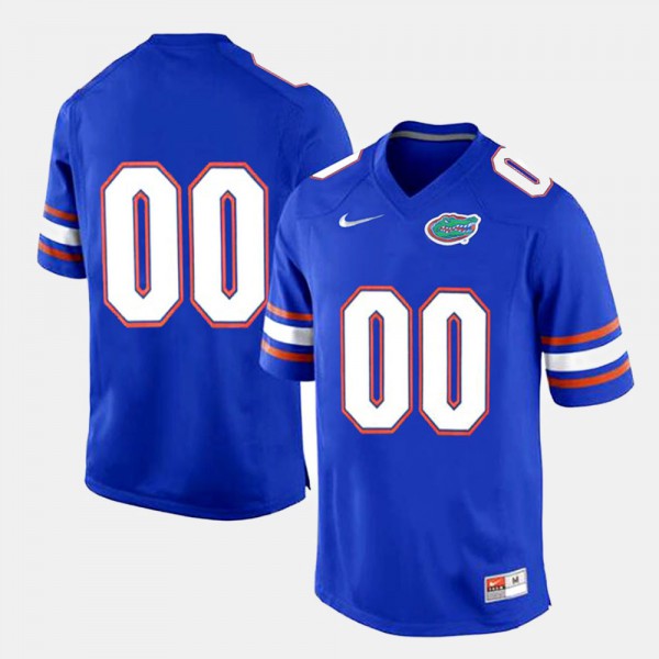 Florida Gators Men #00 College Limited Football Customized Jerseys Royal Blue